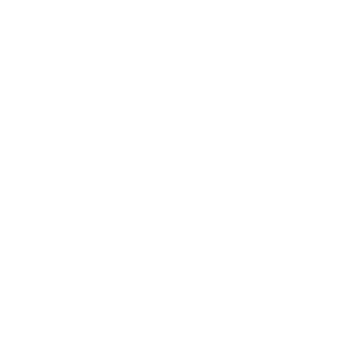 Circle with mountain-scape, pine trees, road, and the stars and moon in the sky above